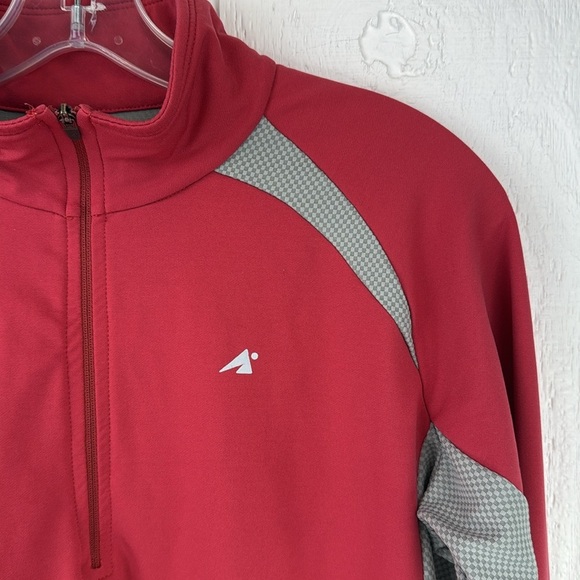 Eastern Mountain Sports Red and Gray Half Zip Performance Jacket Women’s XL - Picture 2 of 8